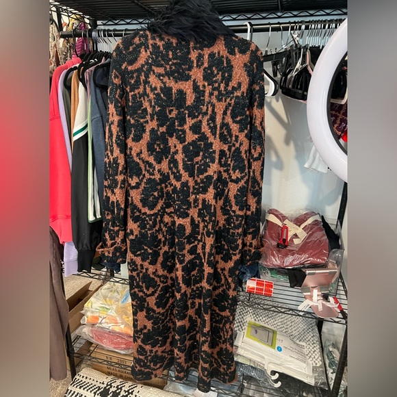 Anthropologie Black and Brown Teddy Jacket NWOT - Picture 8 of 9